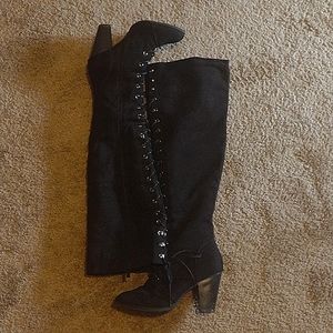 Knee high heal boots
